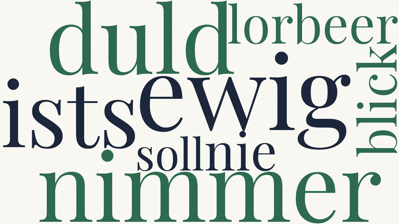 Wortwolke zu Zornige Sehnsucht