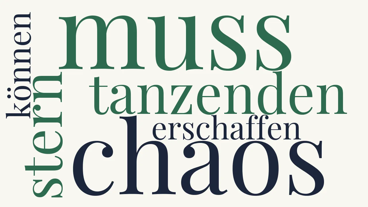 Wortwolke zu Chaos