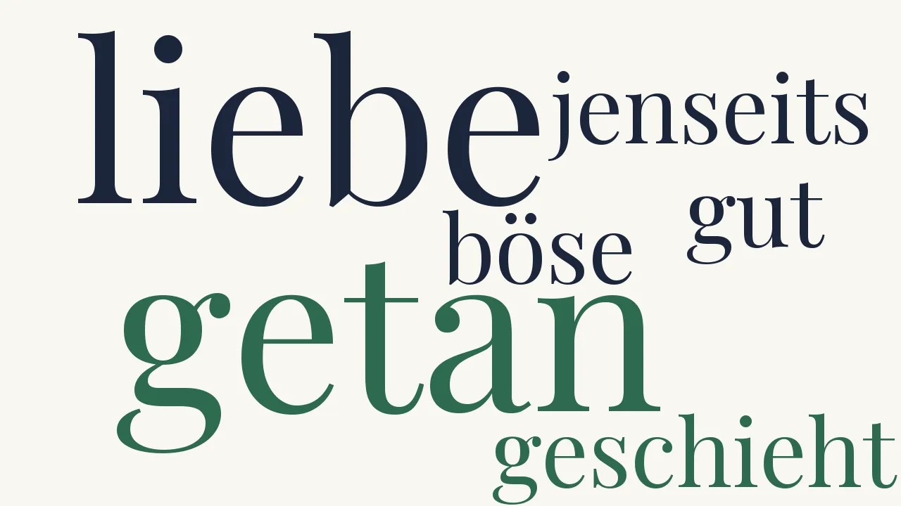 Wortwolke zu Liebestat