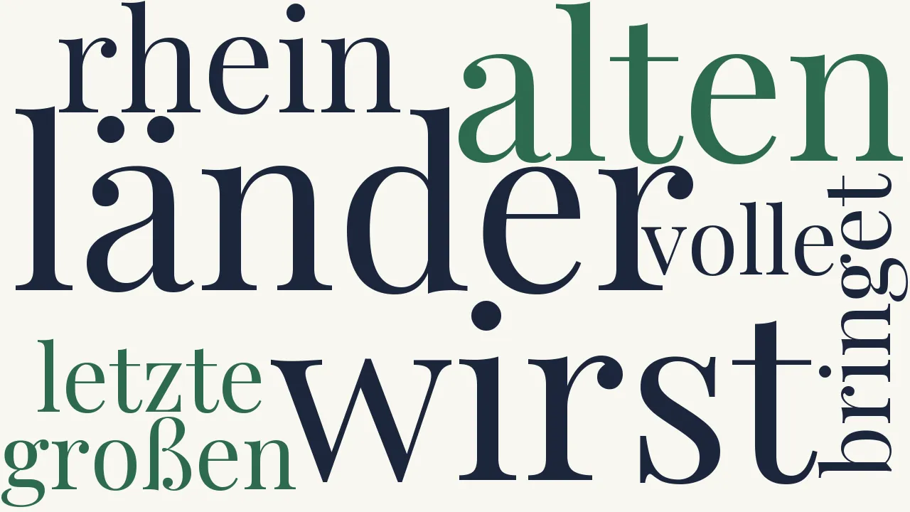 Wortwolke zu Dem Erbprinzen von Weimar