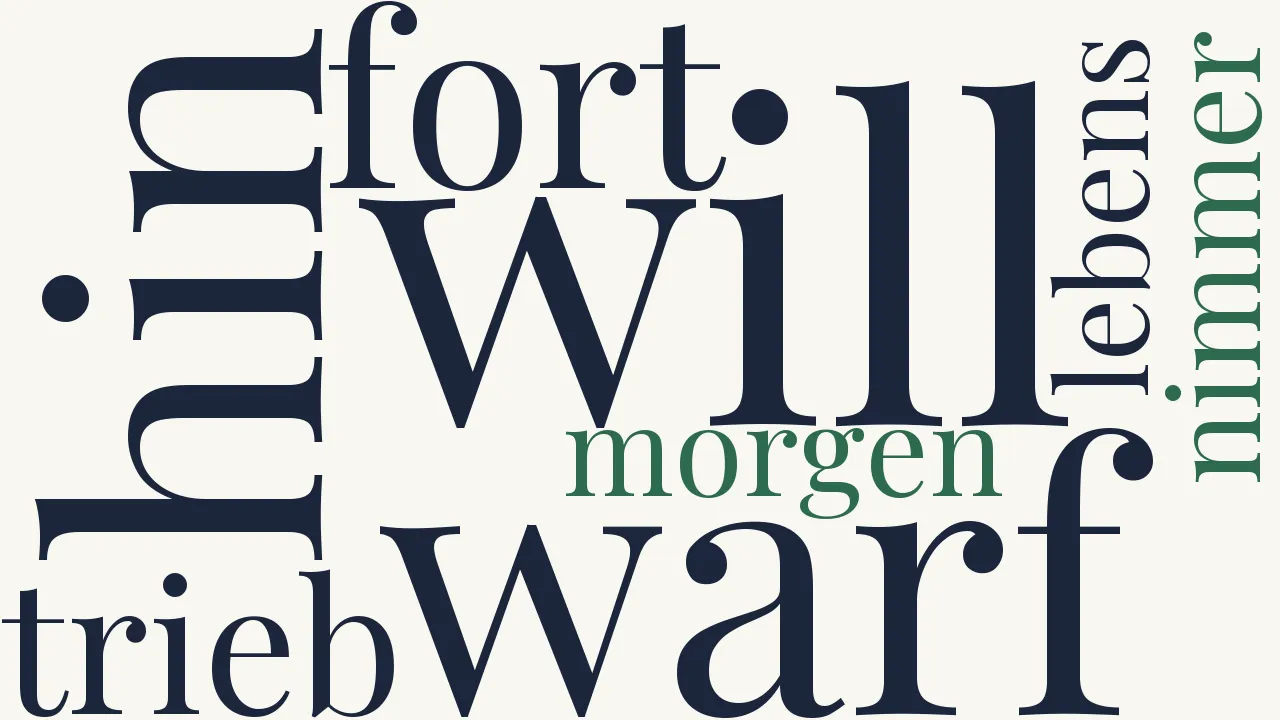 Wortwolke zu Der Pilgrim
