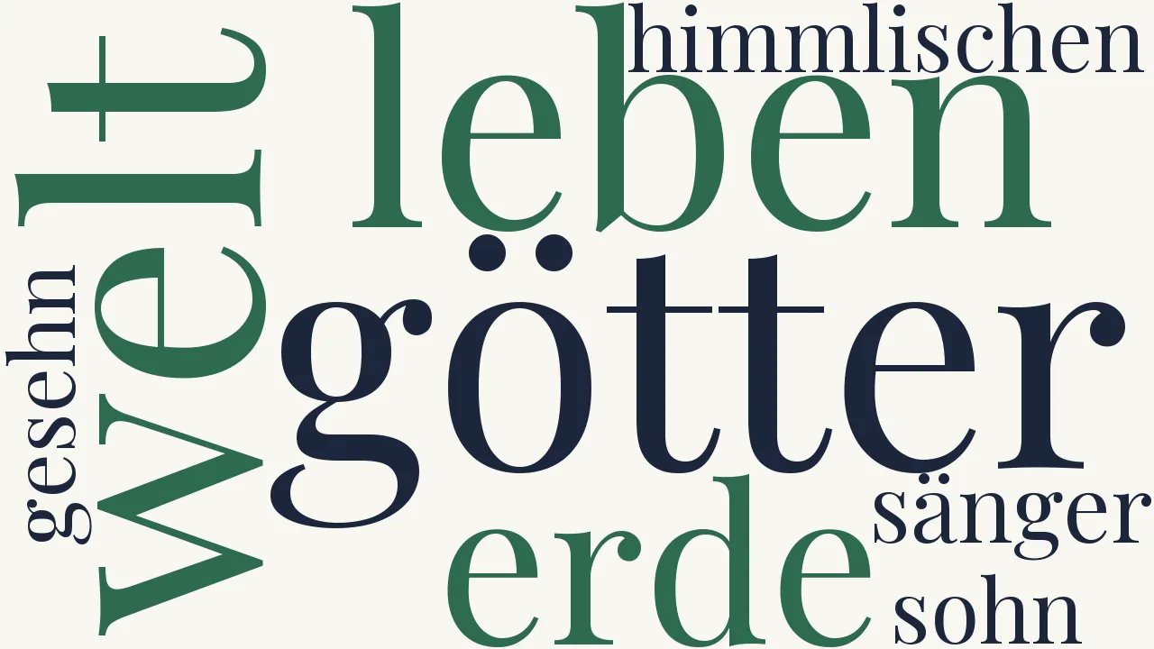 Wortwolke zu Die vier Weltalter