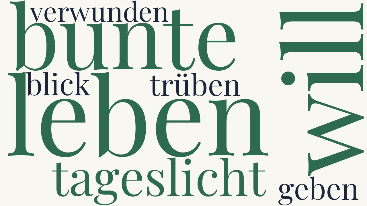 Wortwolke zu Sonett