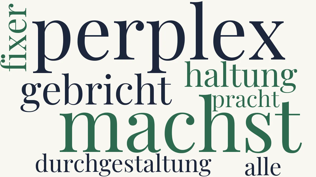 Wortwolke zu An einen bewunderten Koloristen