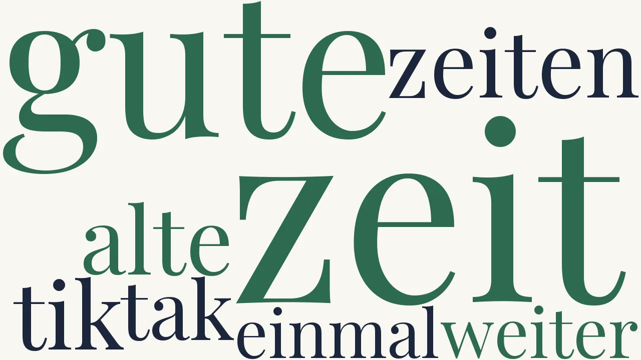 Wortwolke zu An meine Wanduhr