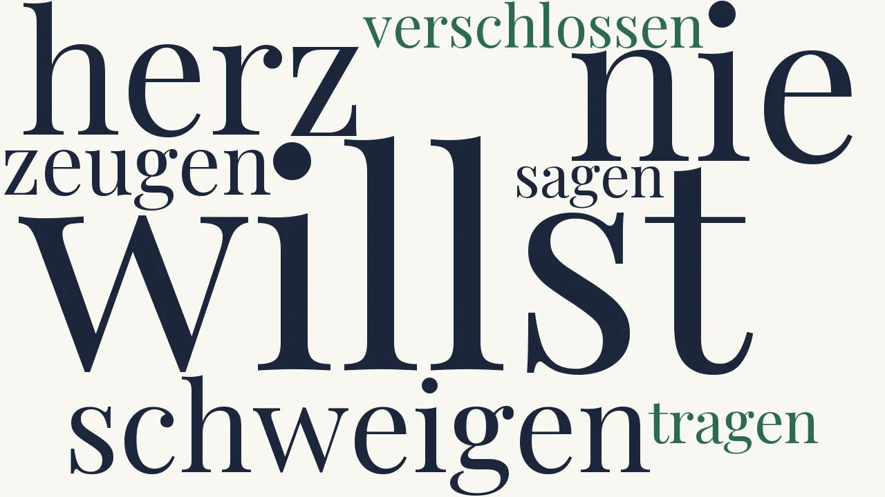 Wortwolke zu Begegnung