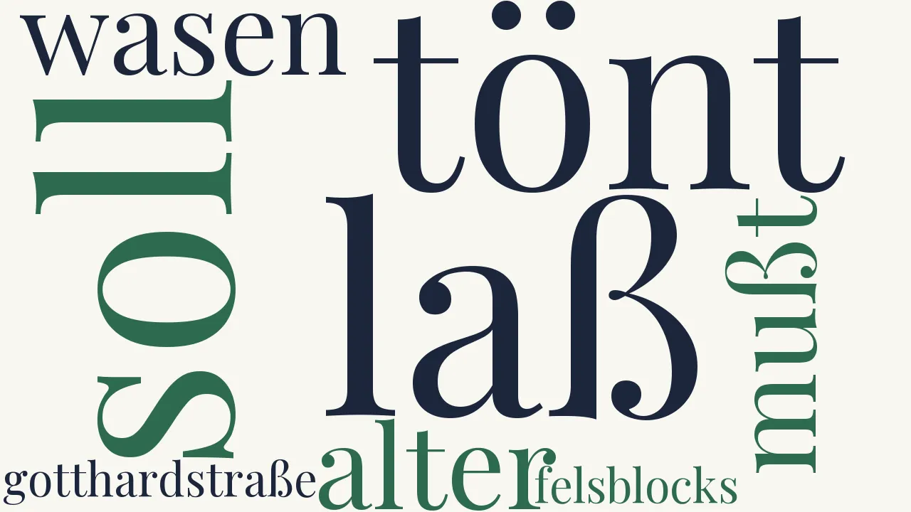 Wortwolke zu Felsblock