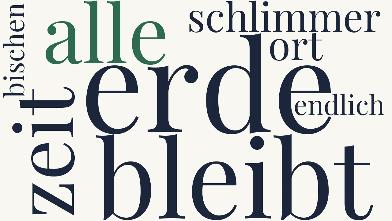 Wortwolke zu Kurze Freude
