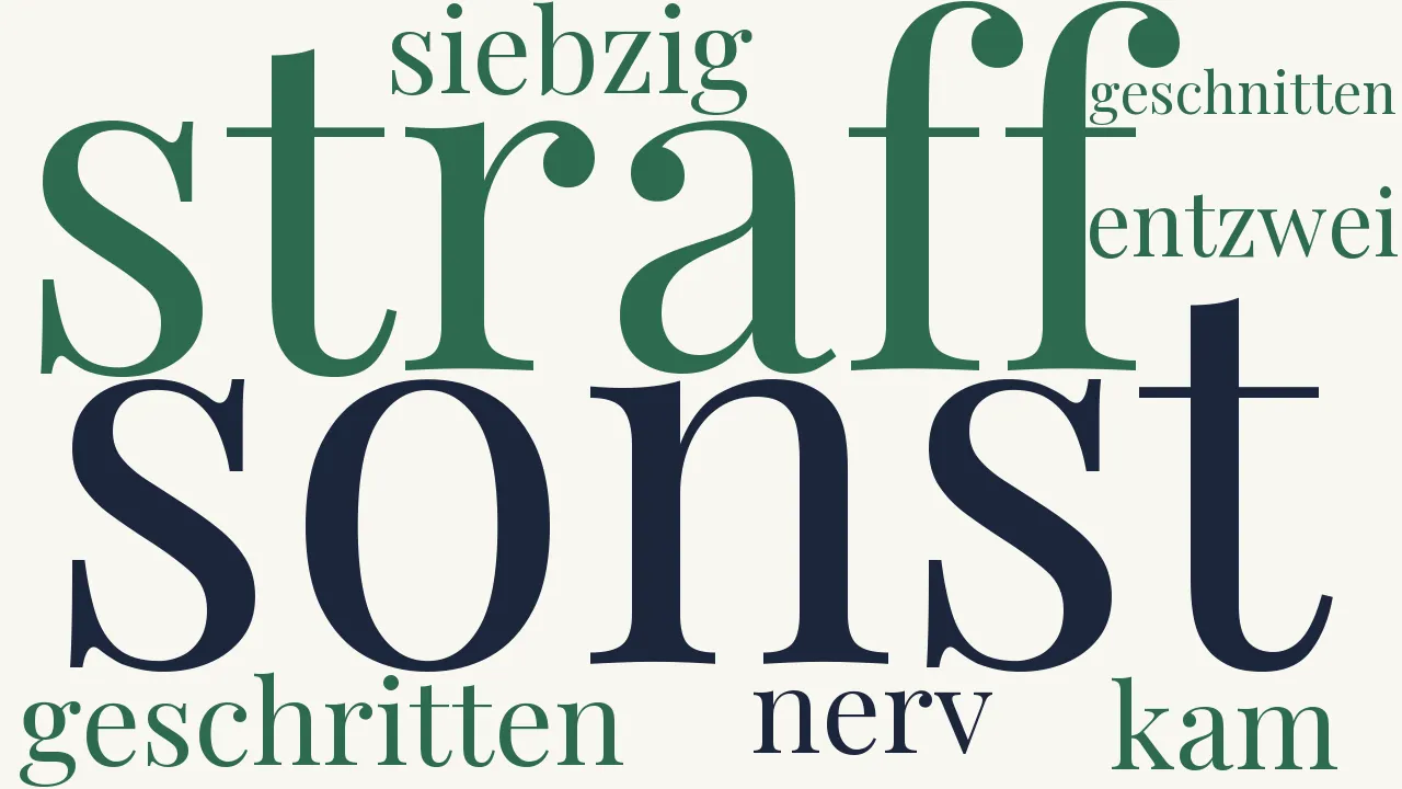 Wortwolke zu Trost