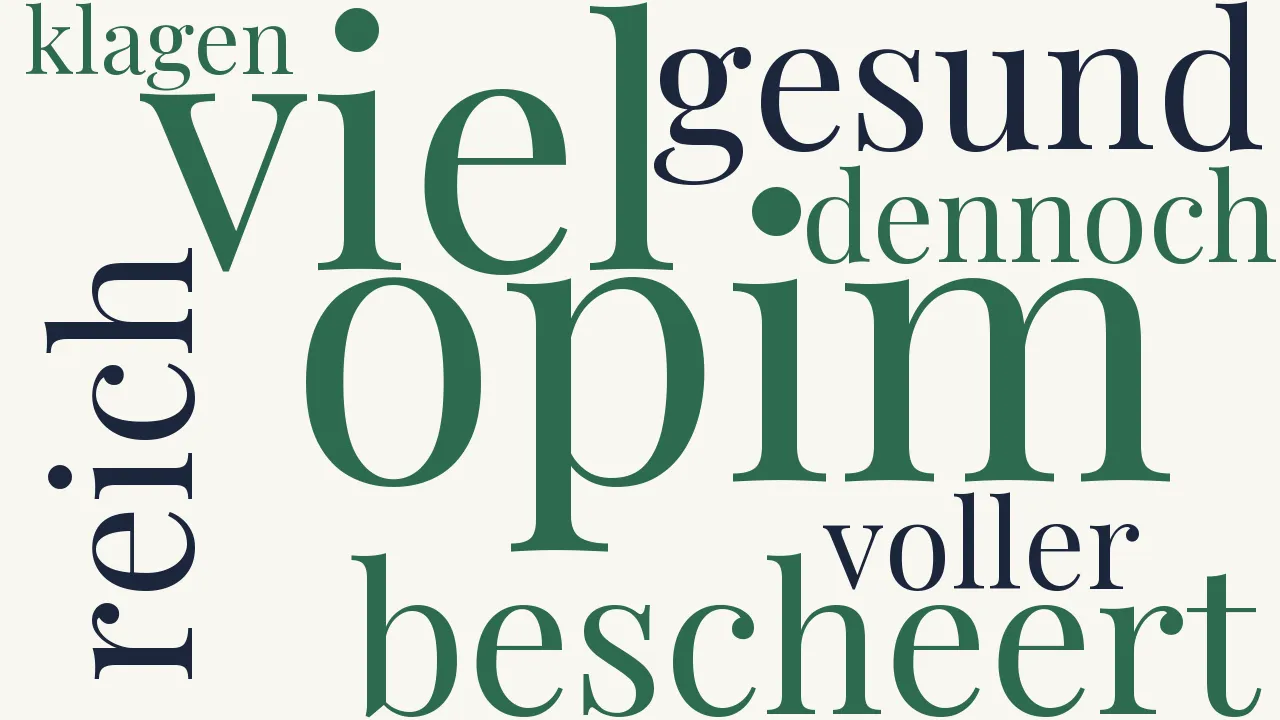 Wortwolke zu An Opim
