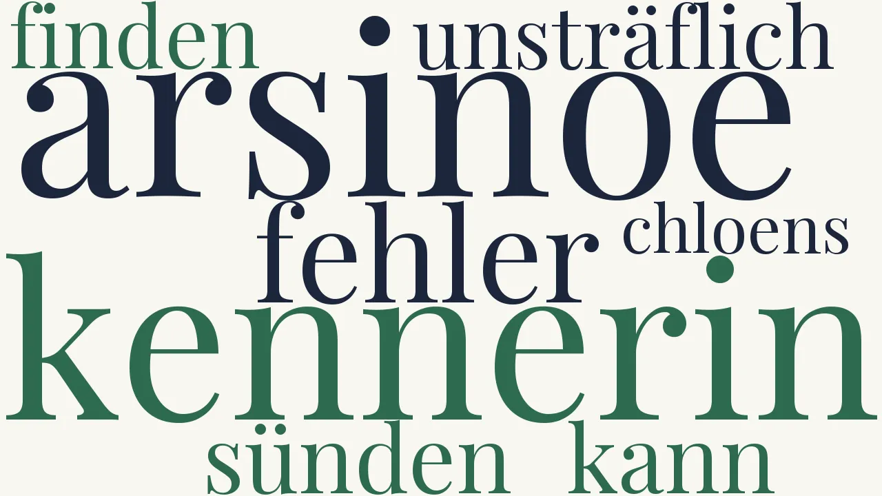 Wortwolke zu Arsinoe