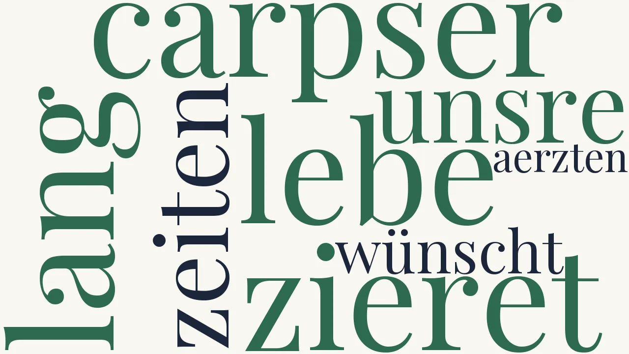 Wortwolke zu Auf den Cheselden der Deutschen