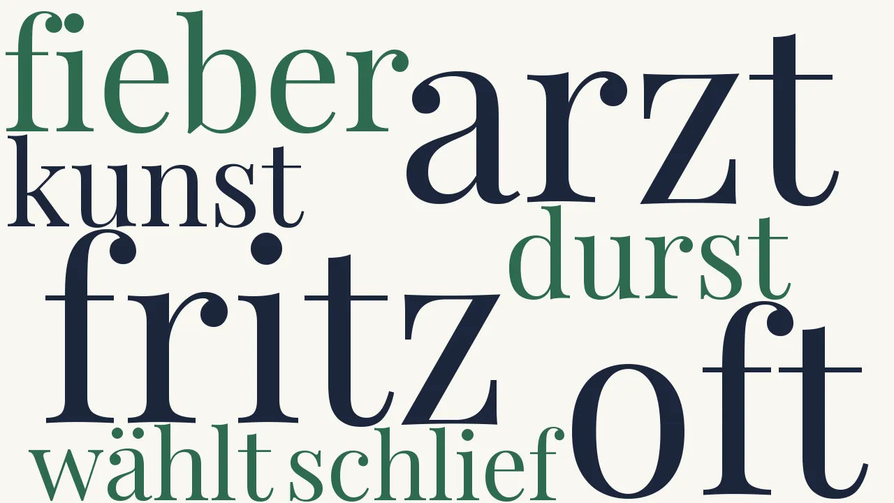 Wortwolke zu Bruder Fritz