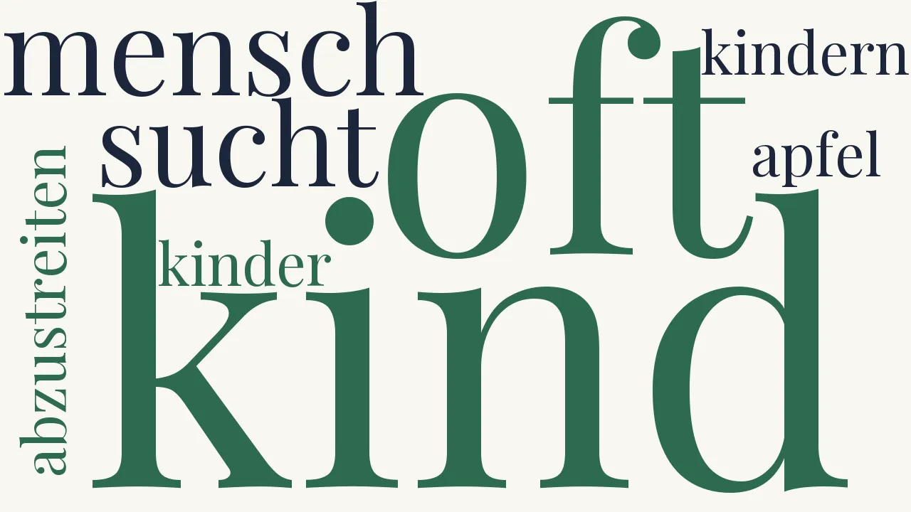 Wortwolke zu Der Mensch