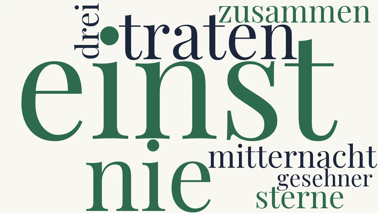 Wortwolke zu Die drei Sterne