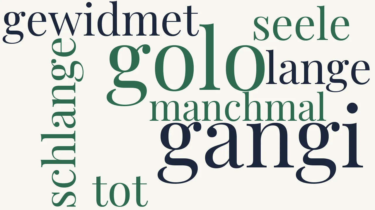 Wortwolke zu Meine Seele