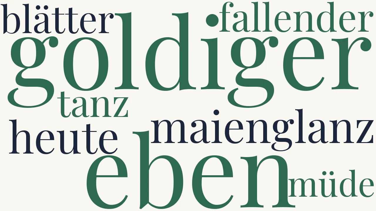 Wortwolke zu Winterwärts