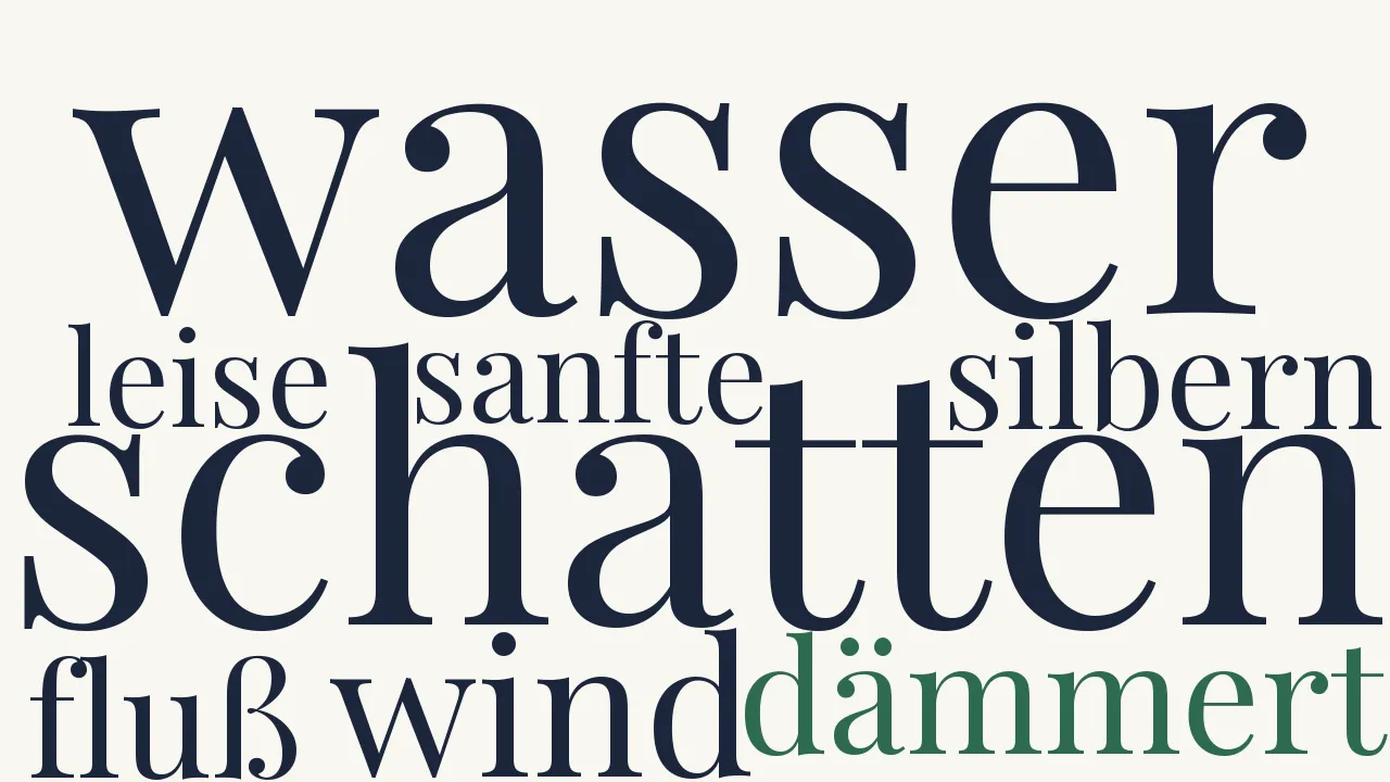 Wortwolke zu Frühling der Seele