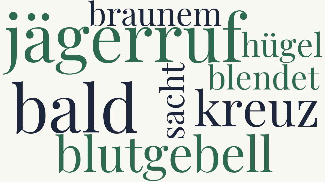 Wortwolke zu Herbstseele