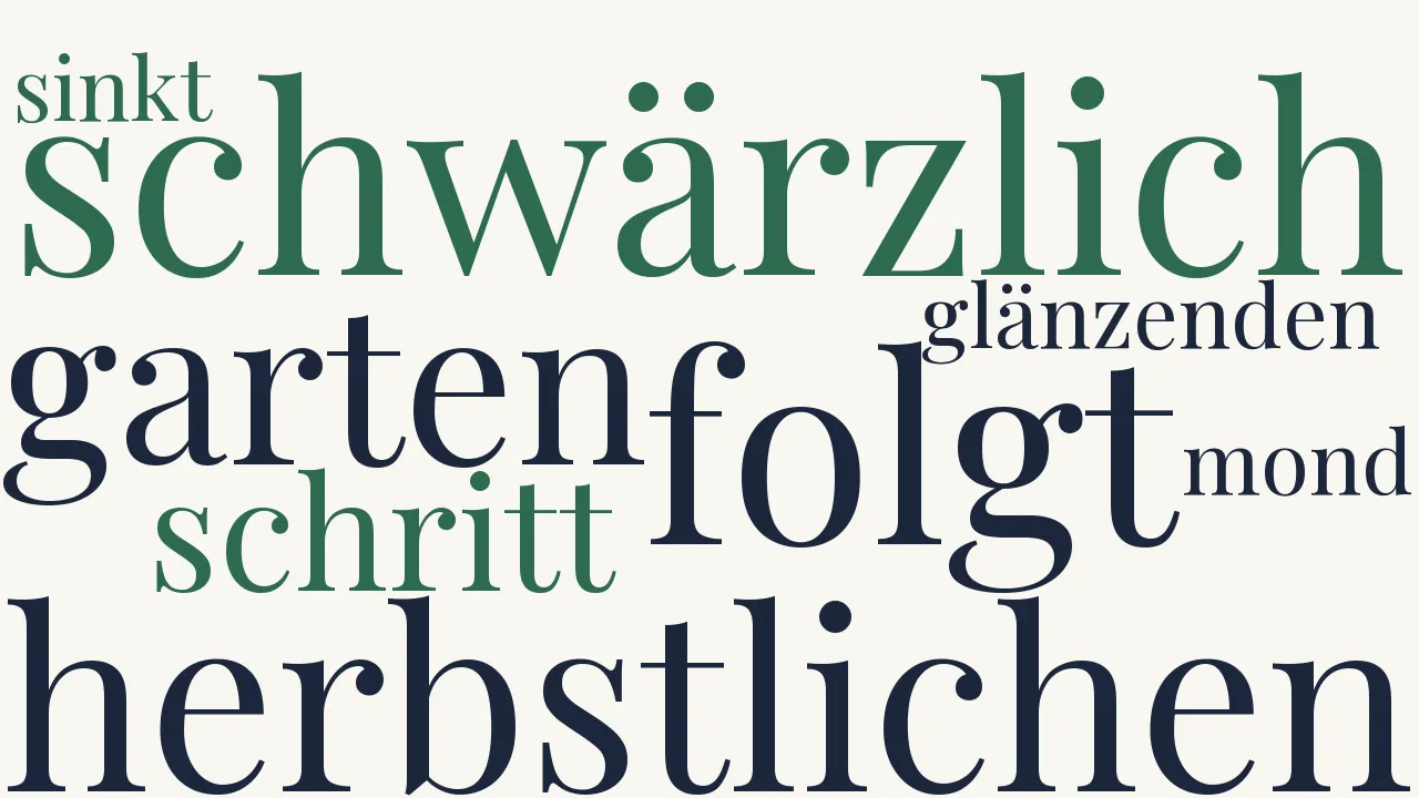Wortwolke zu Stunde des Grams