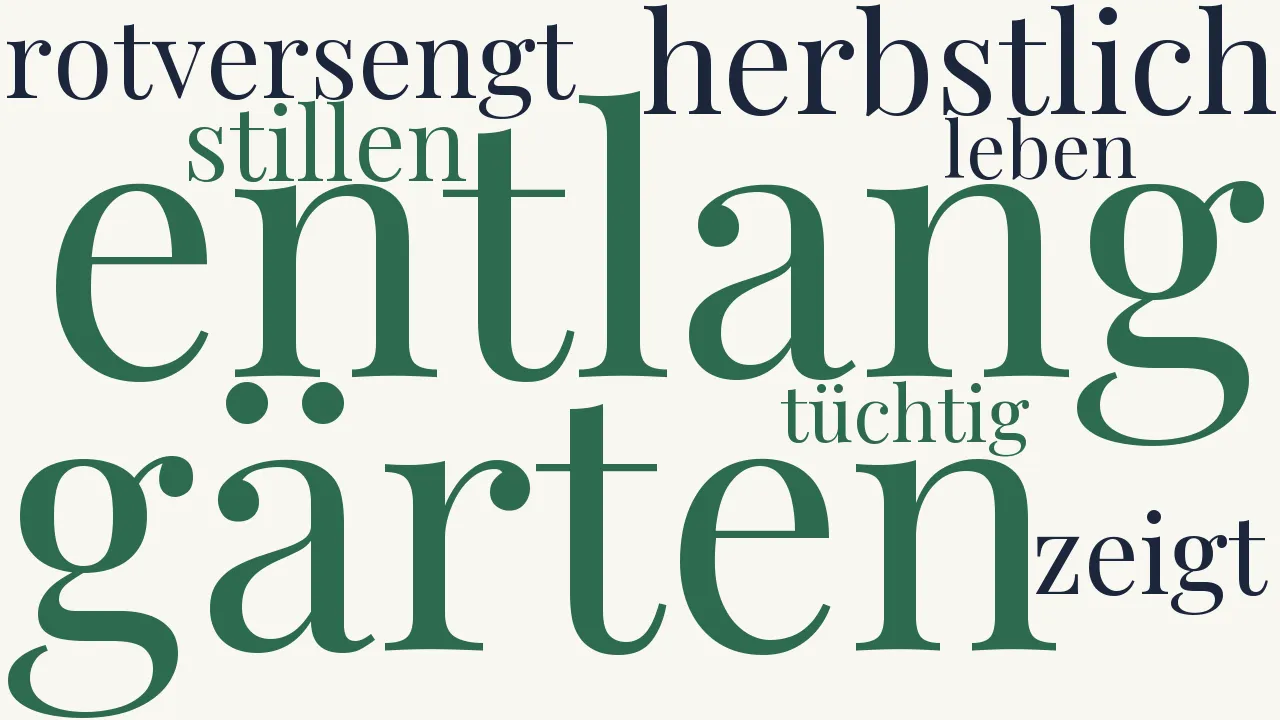 Wortwolke zu Verwandlung