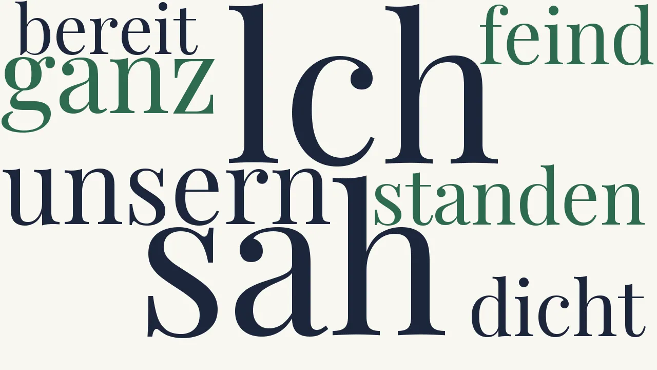 Wortwolke zu Liebe und Tod