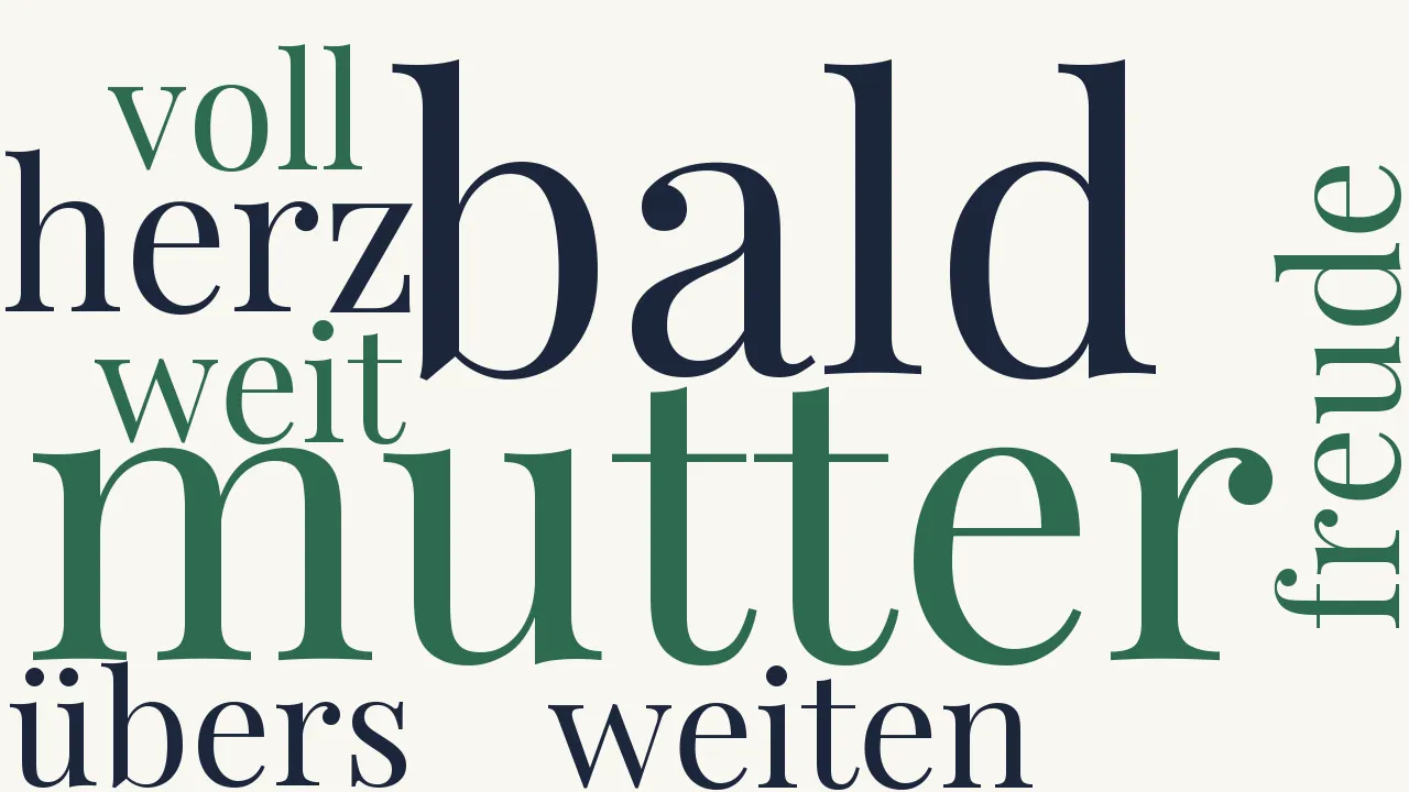 Wortwolke zu An die Mutter in Seattle