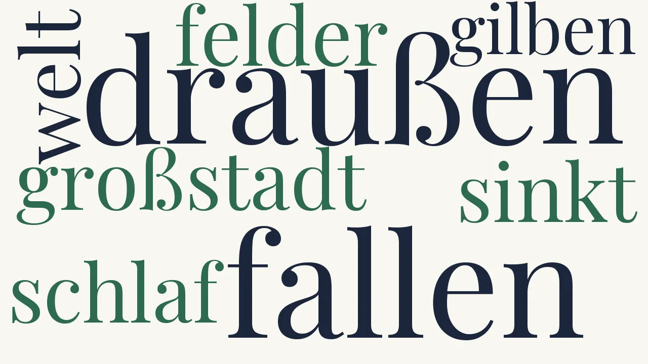 Wortwolke zu Herbst