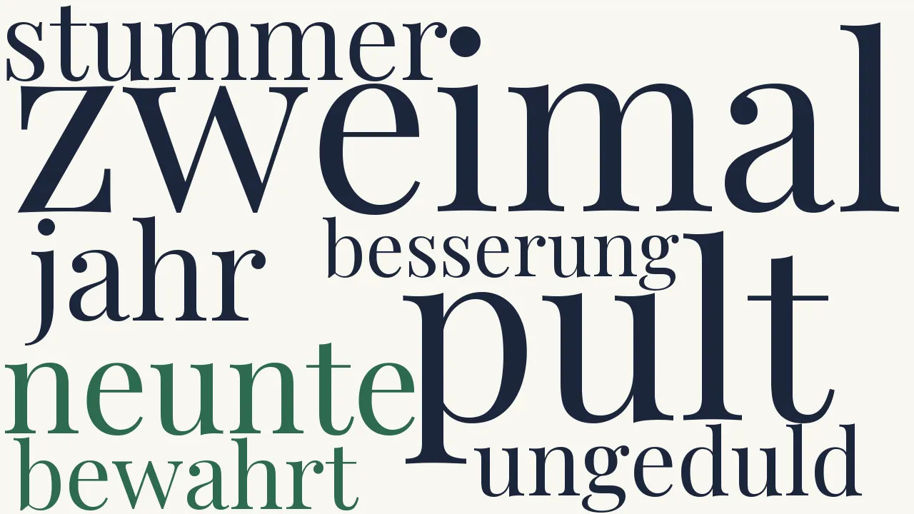 Wortwolke zu Auf den neuern Teil dieser Sinngedichte