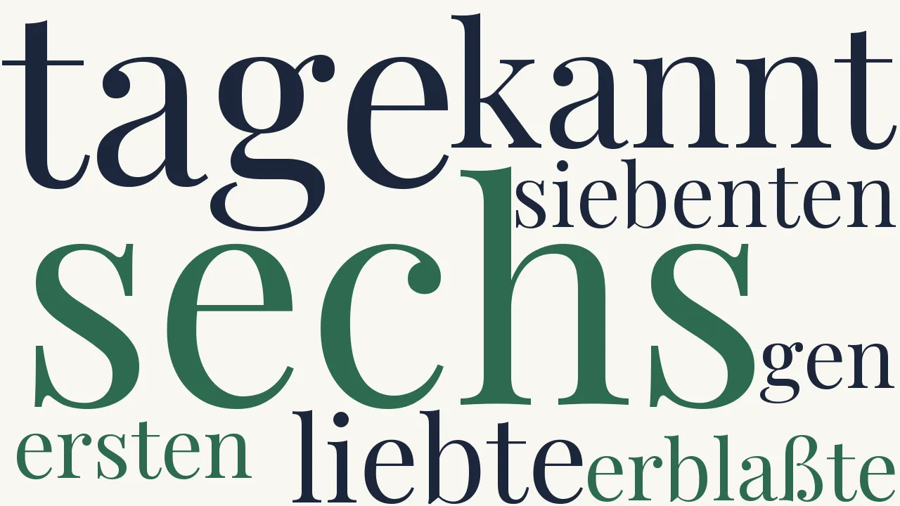 Wortwolke zu Das Leben