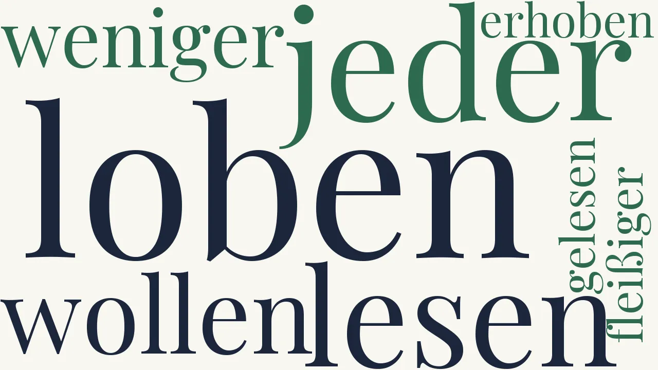 Wortwolke zu Die Sinngedichte an den Leser