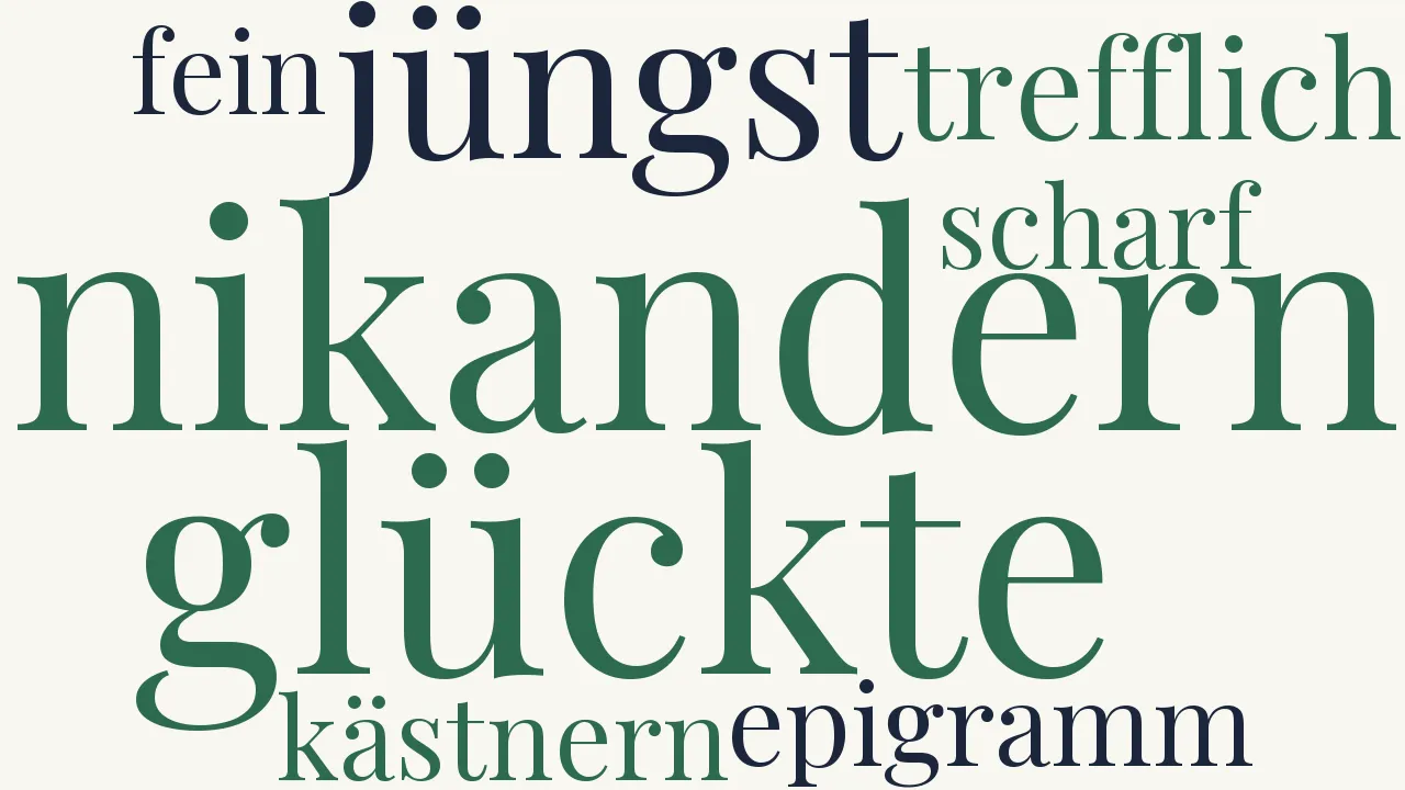 Wortwolke zu Nikander