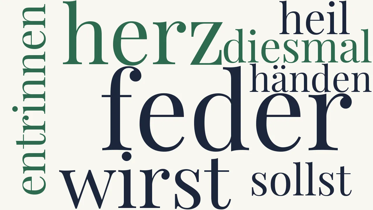 Wortwolke zu Das Opfer