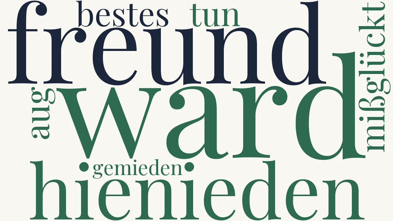 Wortwolke zu Der Freund