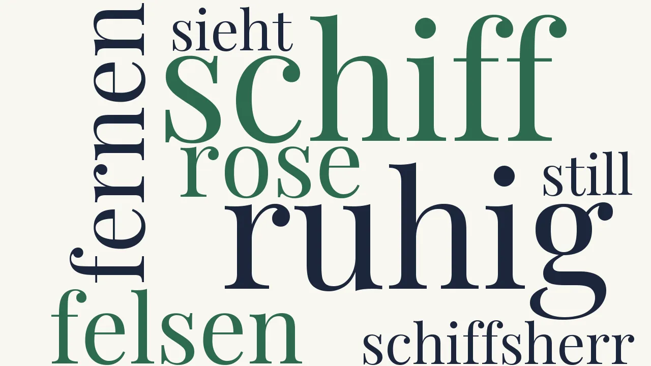 Wortwolke zu Ein Traum