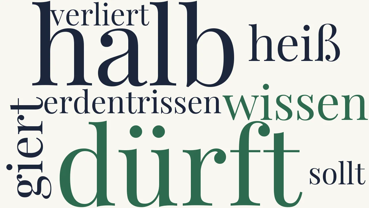 Wortwolke zu Gesang guter Geister