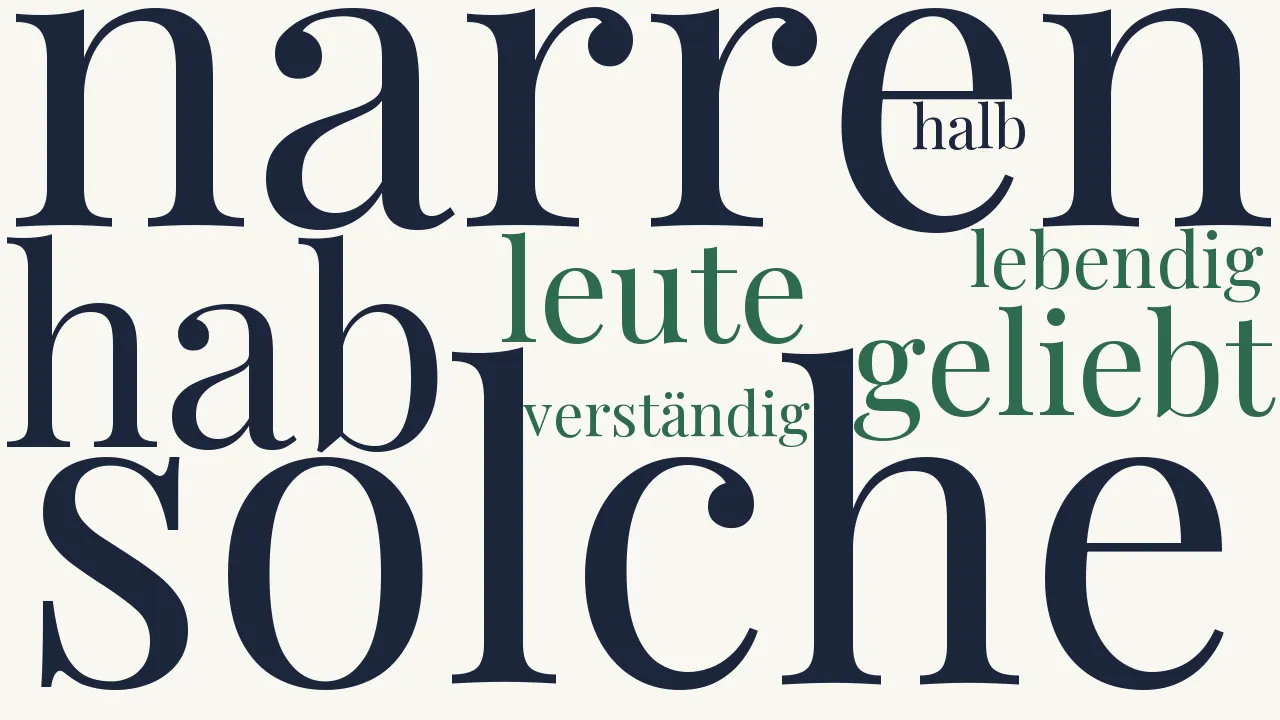 Wortwolke zu Reiz des Lebens