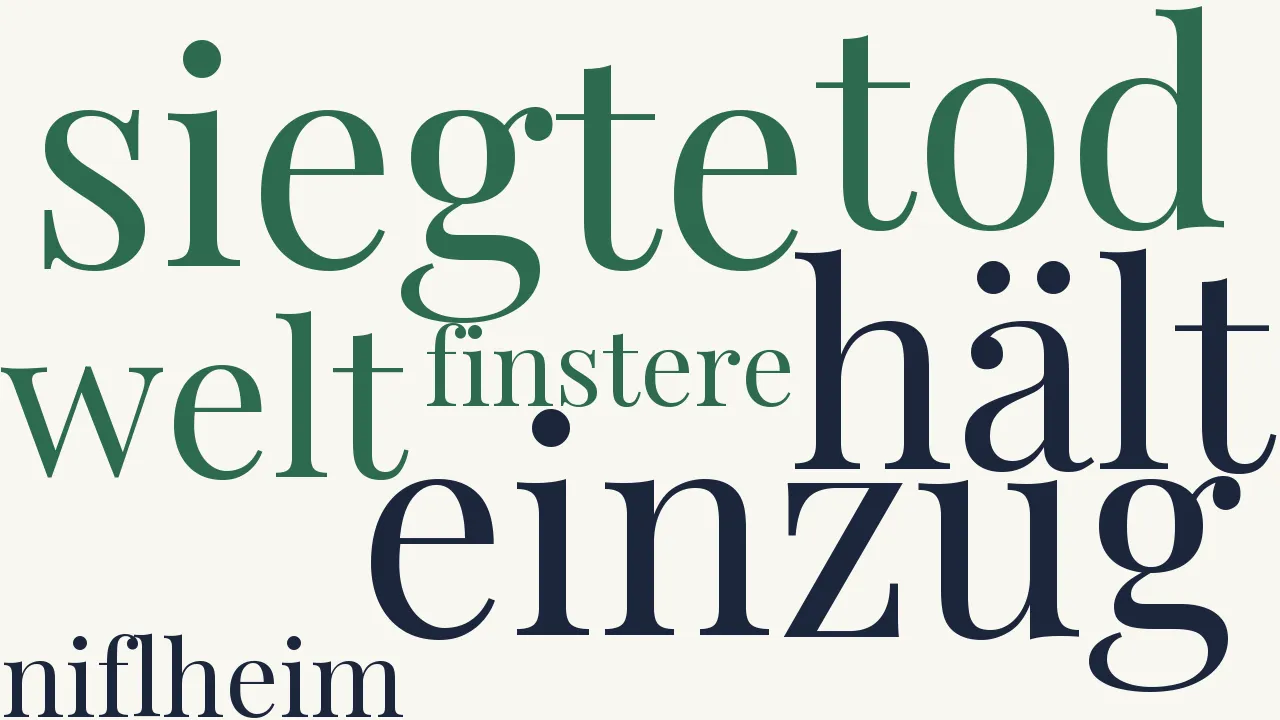 Wortwolke zu Spätherbst
