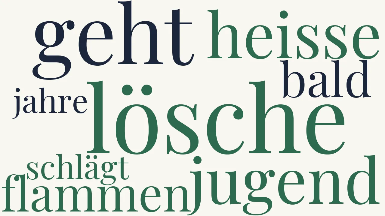 Wortwolke zu Bild eines Frauenzimmers