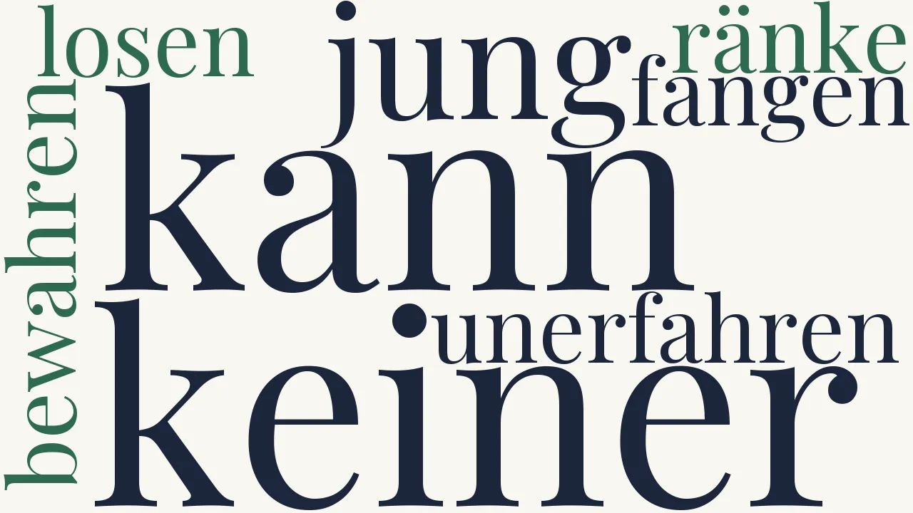 Wortwolke zu Das Mädchen von dreizehn