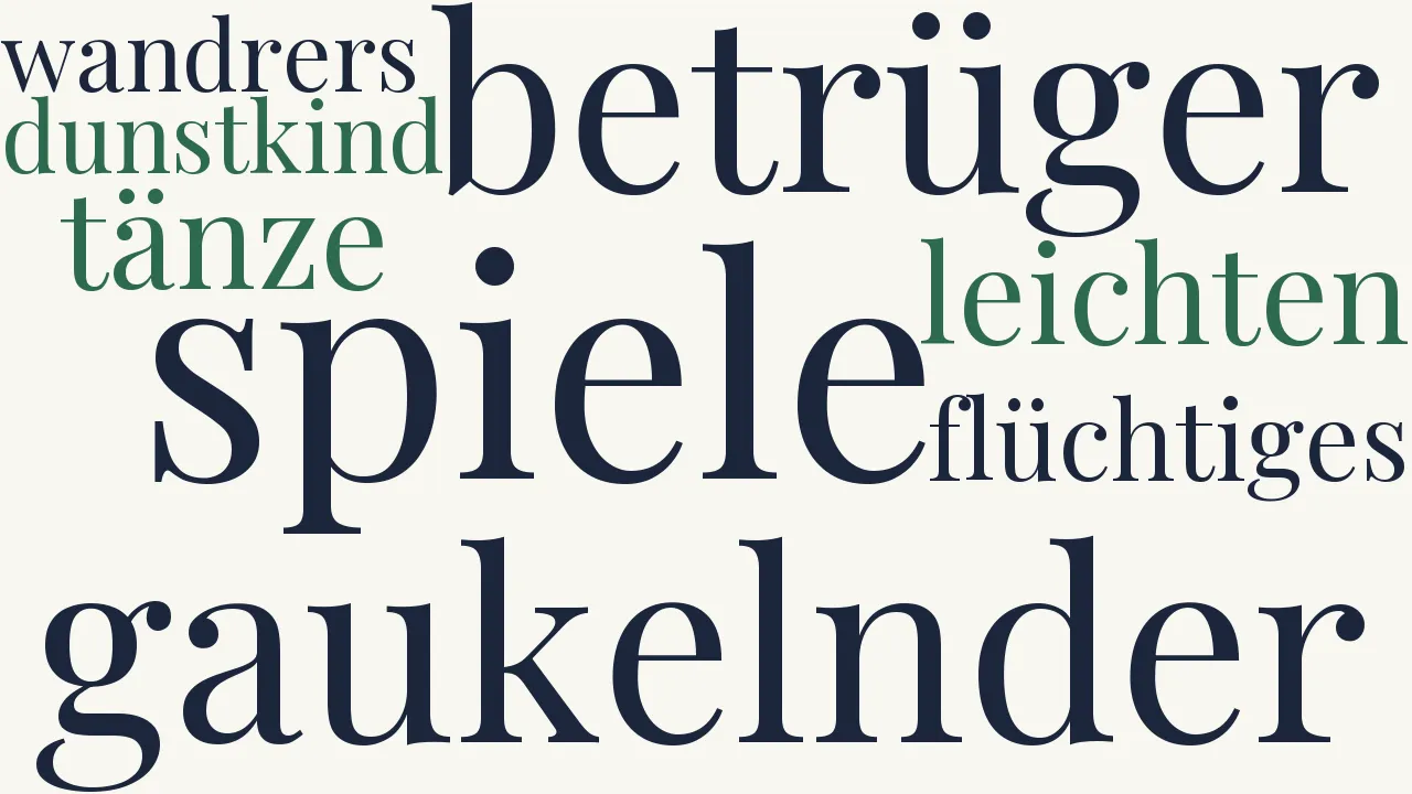 Wortwolke zu Der Irrwisch