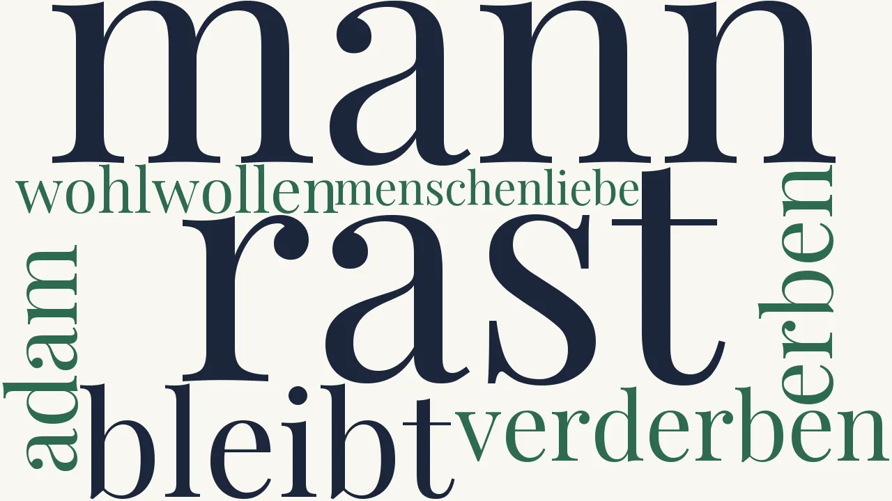 Wortwolke zu Dr. Stauz als er Steinbarten las.