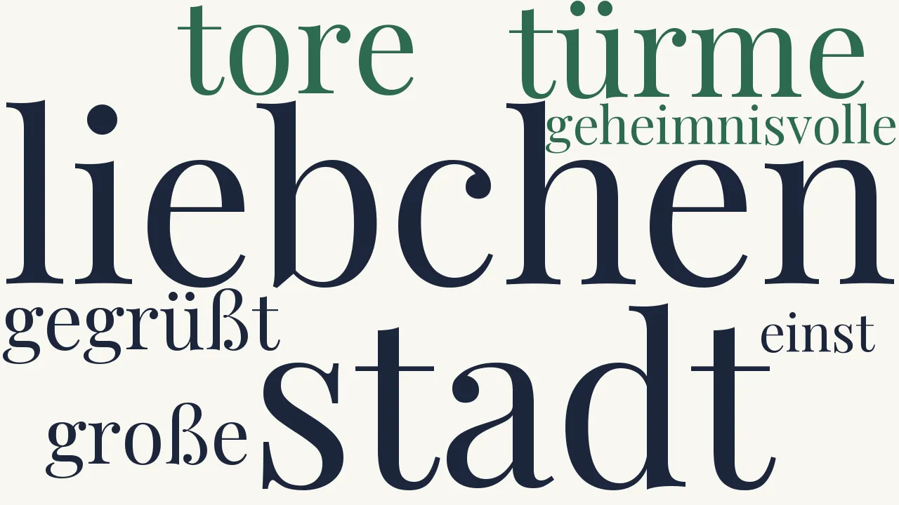 Wortwolke zu Sei mir gegrüßt, du große