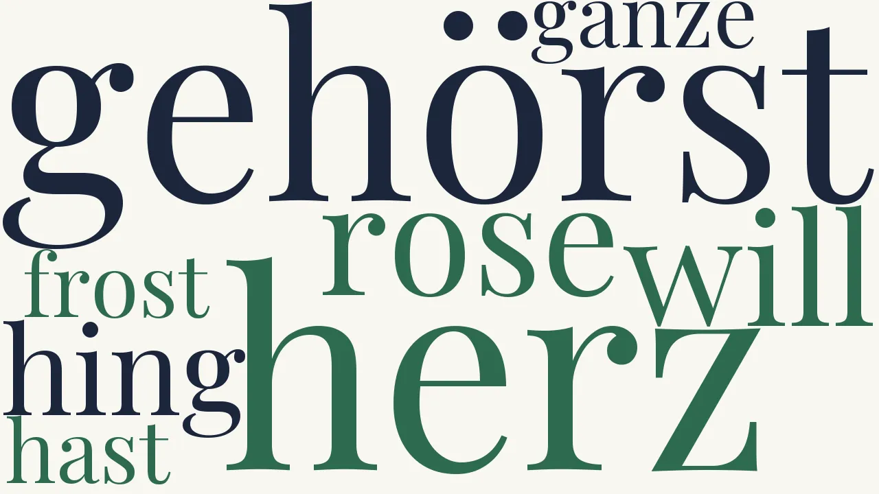 Wortwolke zu Herbst