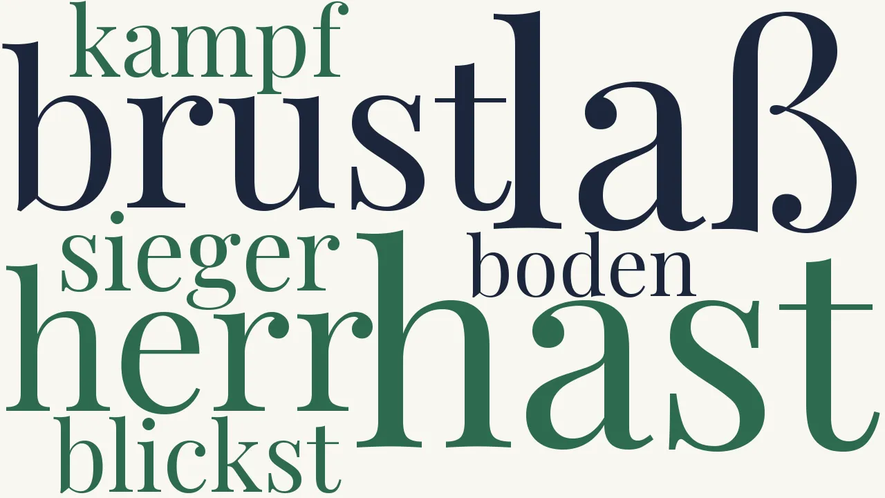 Wortwolke zu An den König von Preussen