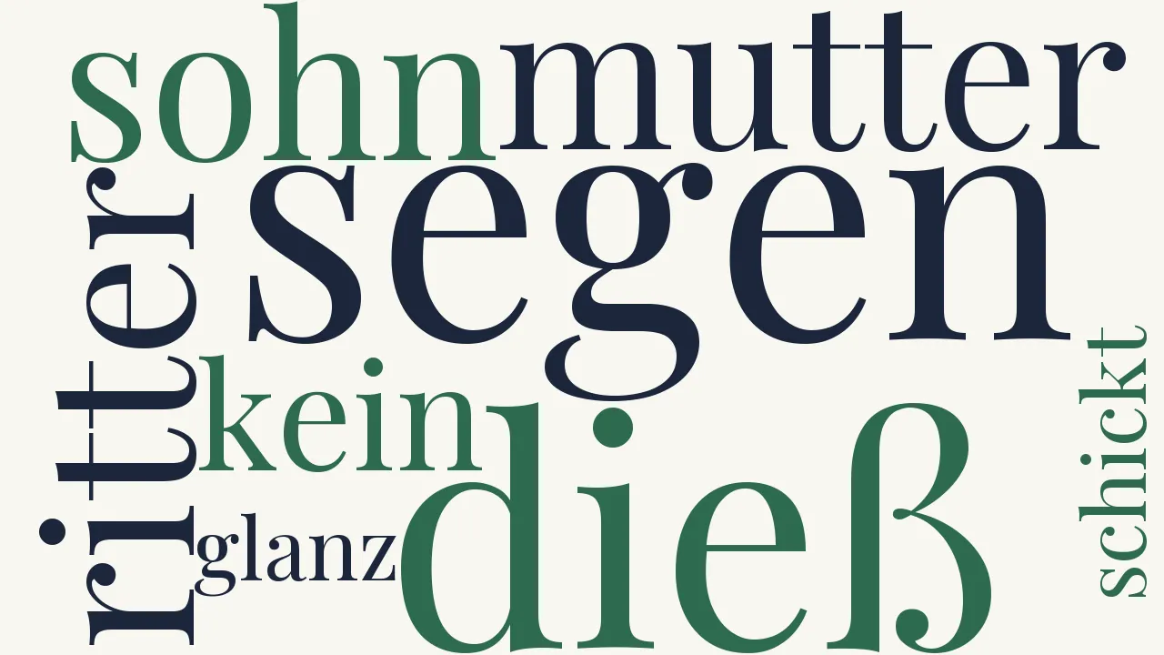 Wortwolke zu Junggesellentod