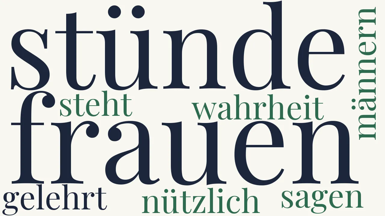 Wortwolke zu Eine notwendige Berichtigung
