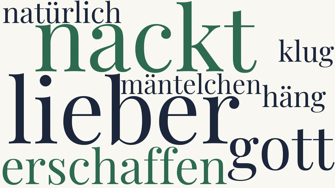 Wortwolke zu Voltaire