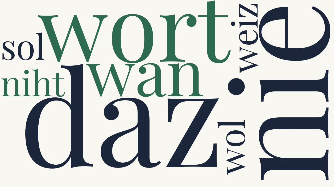 Wortwolke zu XVI. Wê, wie lange sol ich ringen