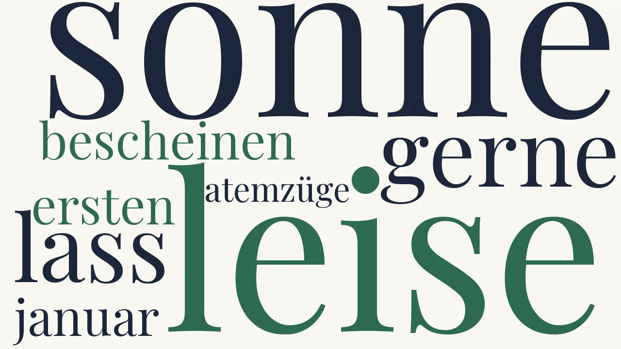 Wortwolke zu Erste Sonne